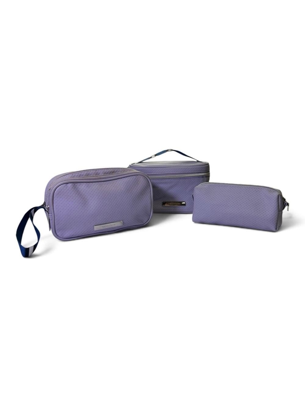 Tartan + Twine 3-Piece Purple Cosmetic Bag Set